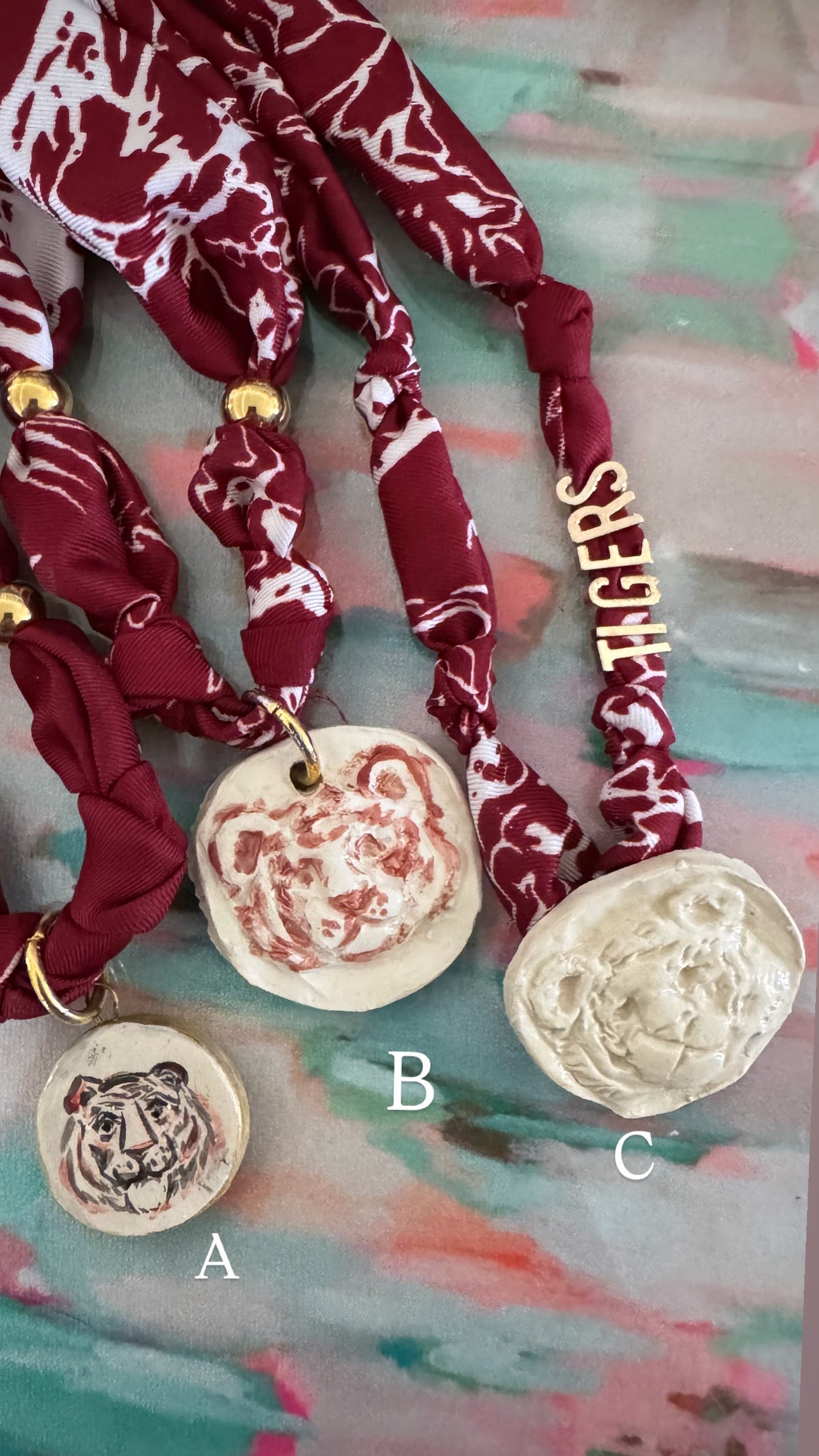 Cardinal Scarf Necklace