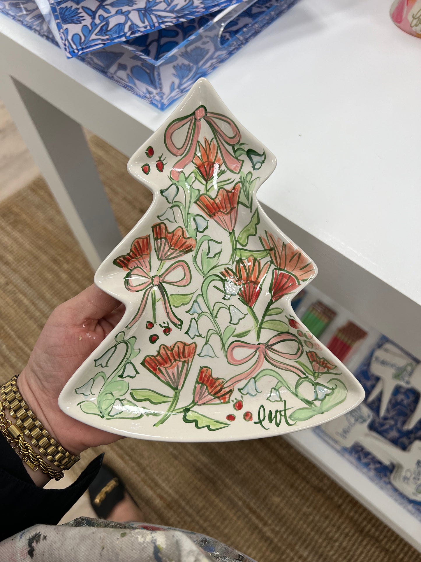 Christmas Tree Plates
