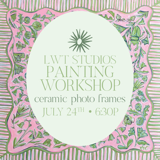 Painting Workshop July 24th- Ceramic Photo Frames