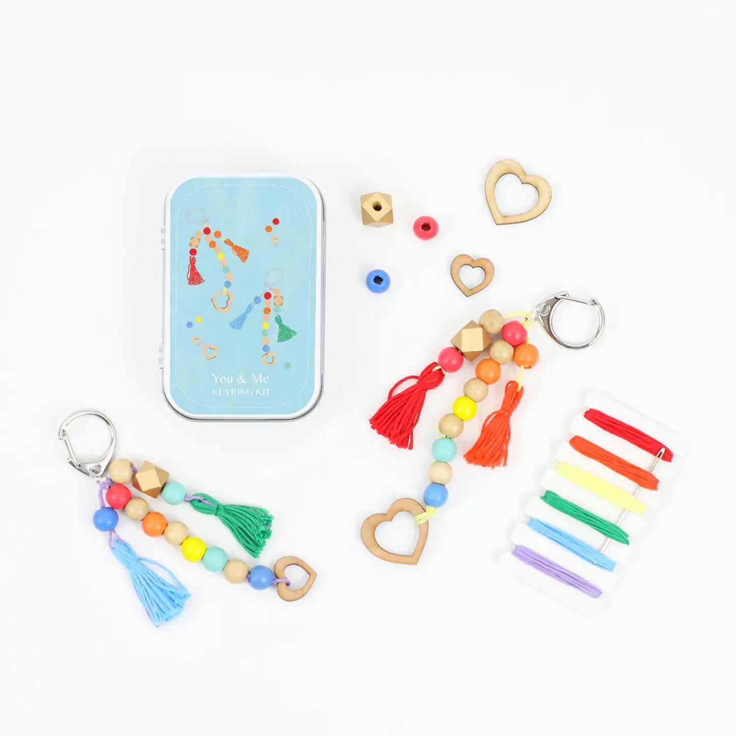 "You and Me' Tassel Keyring Set