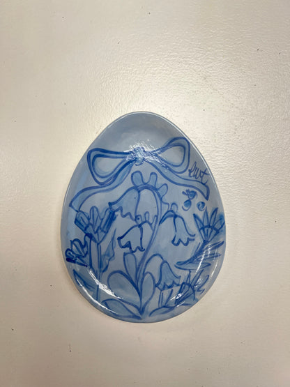 Blue Egg Plate
