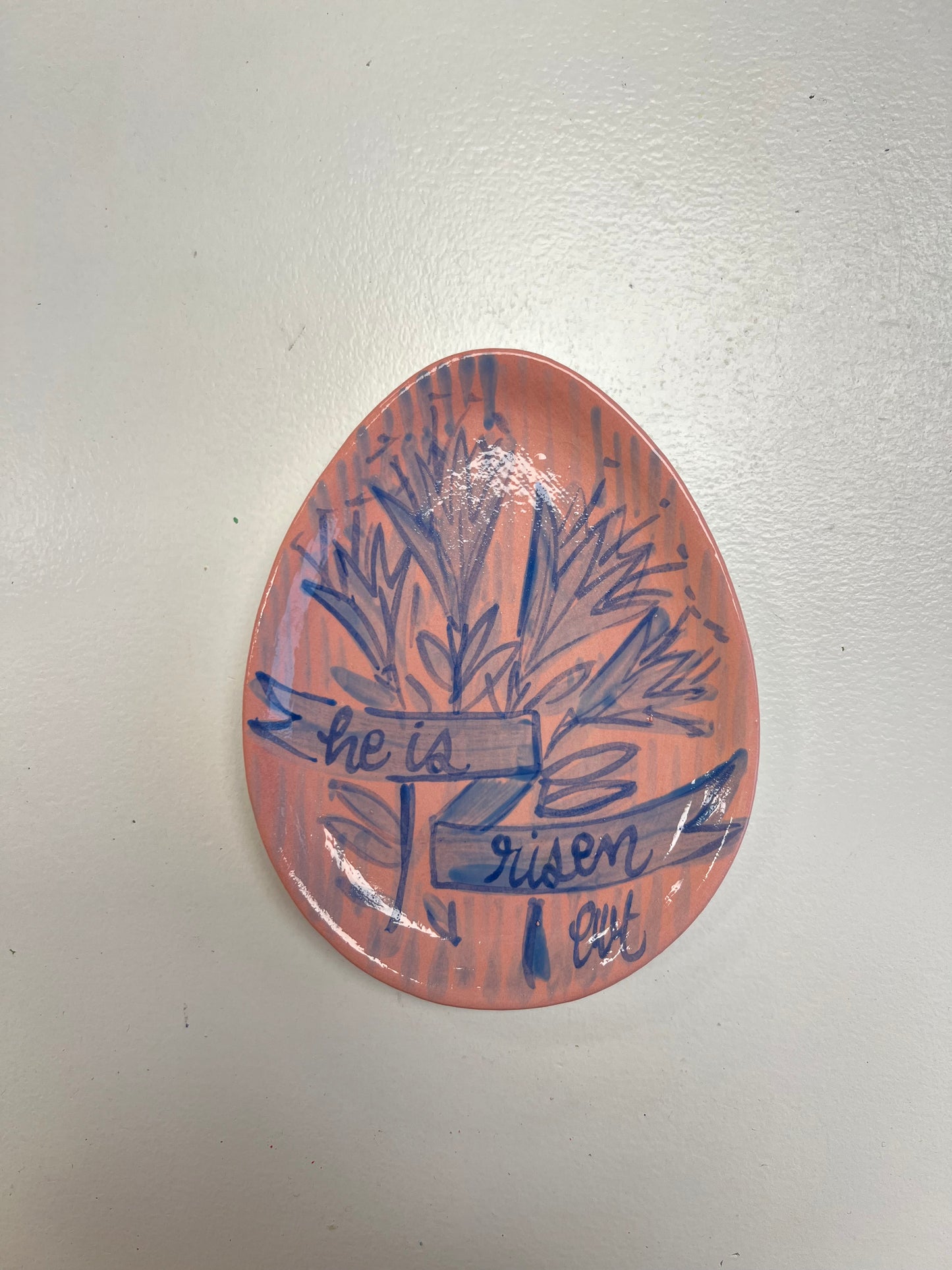 He Is Risen Egg Plates