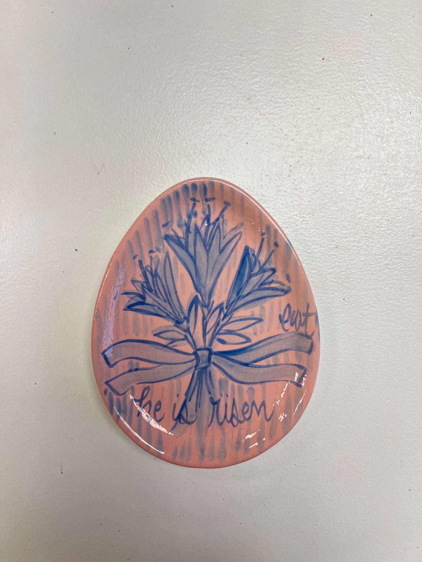 He Is Risen Egg Plates