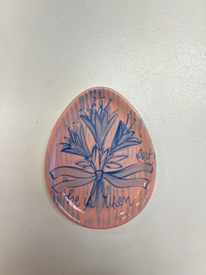 He Is Risen Egg Plates