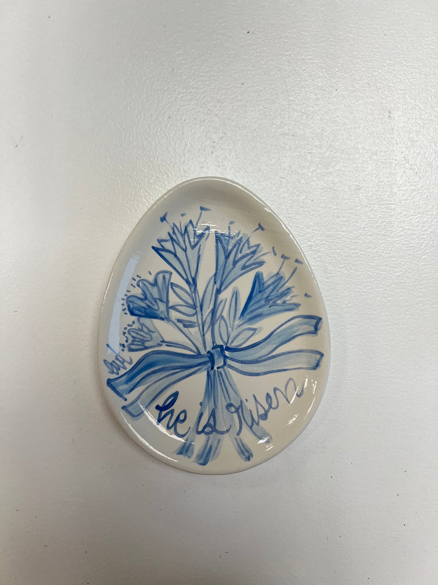 He Is Risen Egg Plates