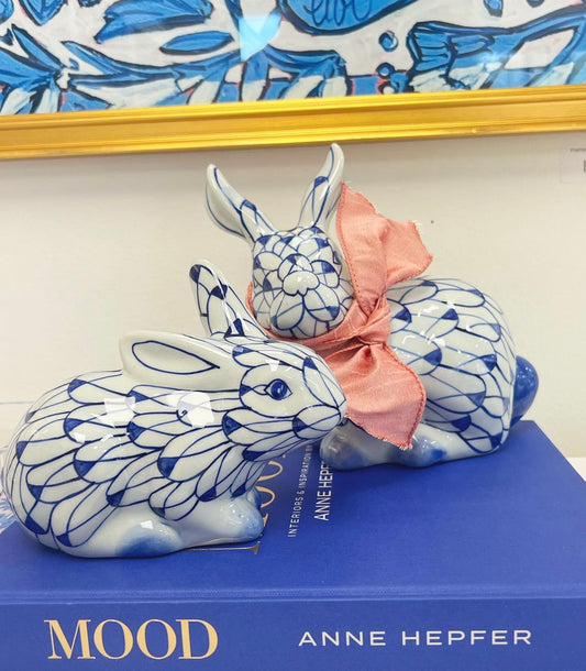Ceramic Fishnet Bunny