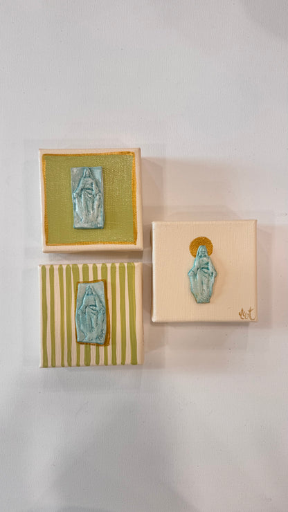 Striped Jesus Icon Canvas