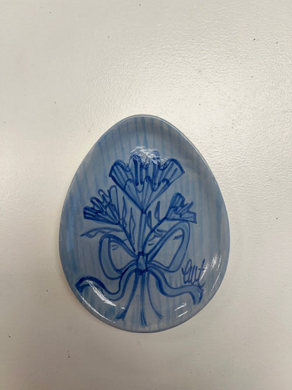 Blue Egg Plate
