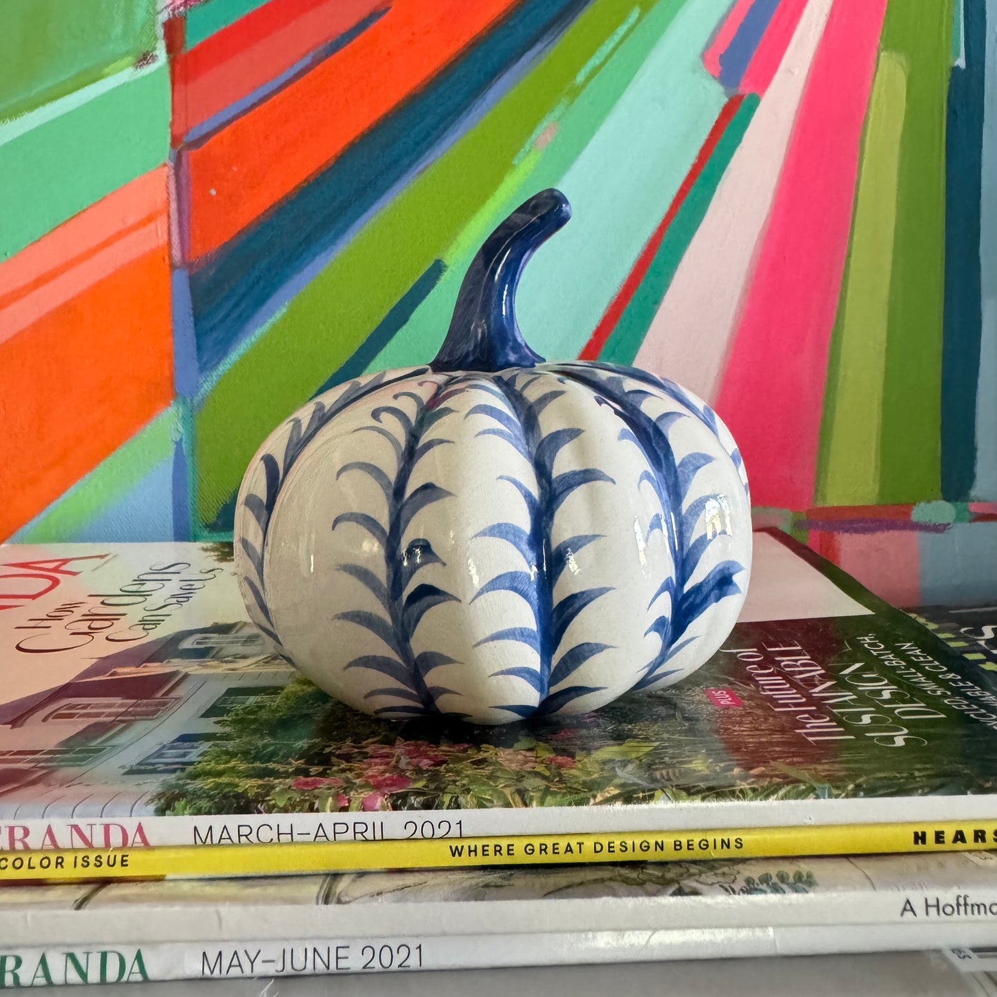 2024 Mini Blue and White Pumpkins