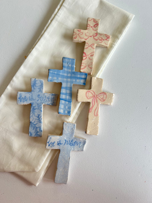 Cross Wreath Pin