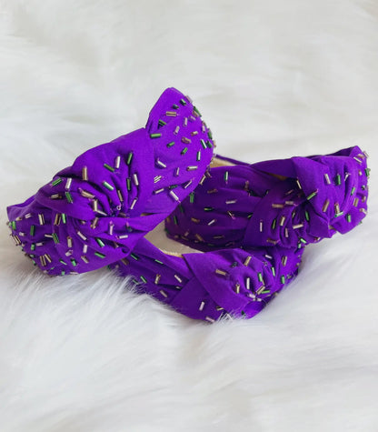 Purple Sprinkle Headband