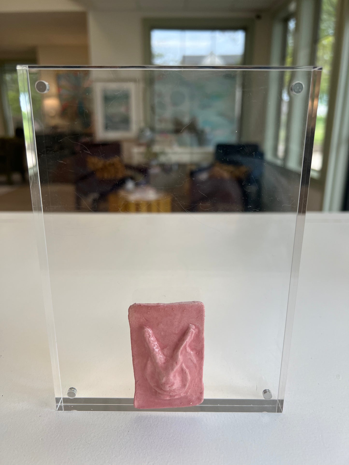 Pink Intaglio Acrylic Frame, 5x7