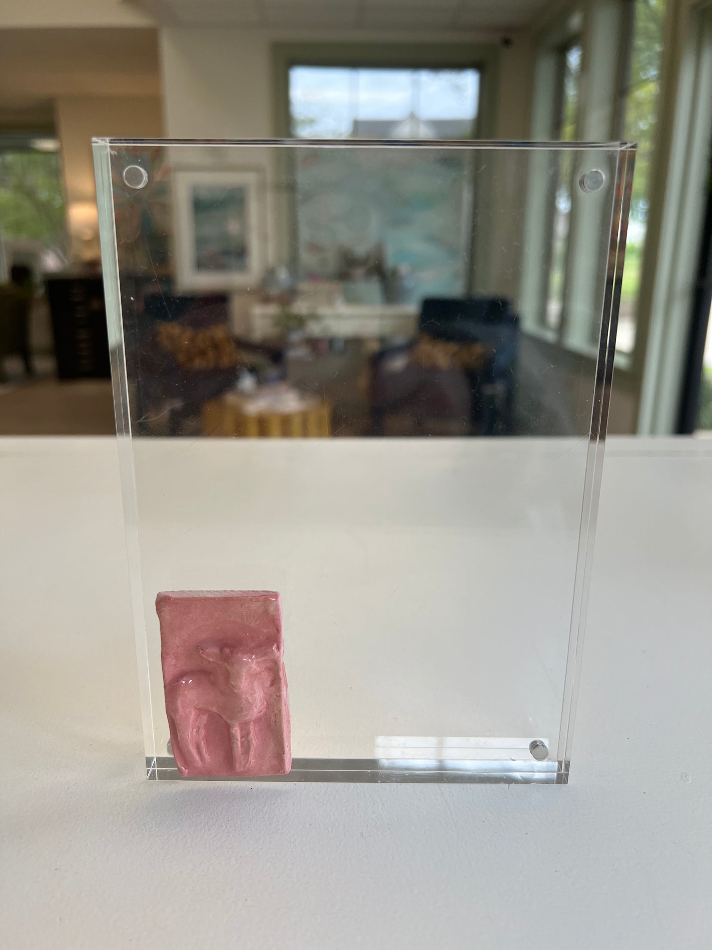 Pink Intaglio Acrylic Frame, 5x7