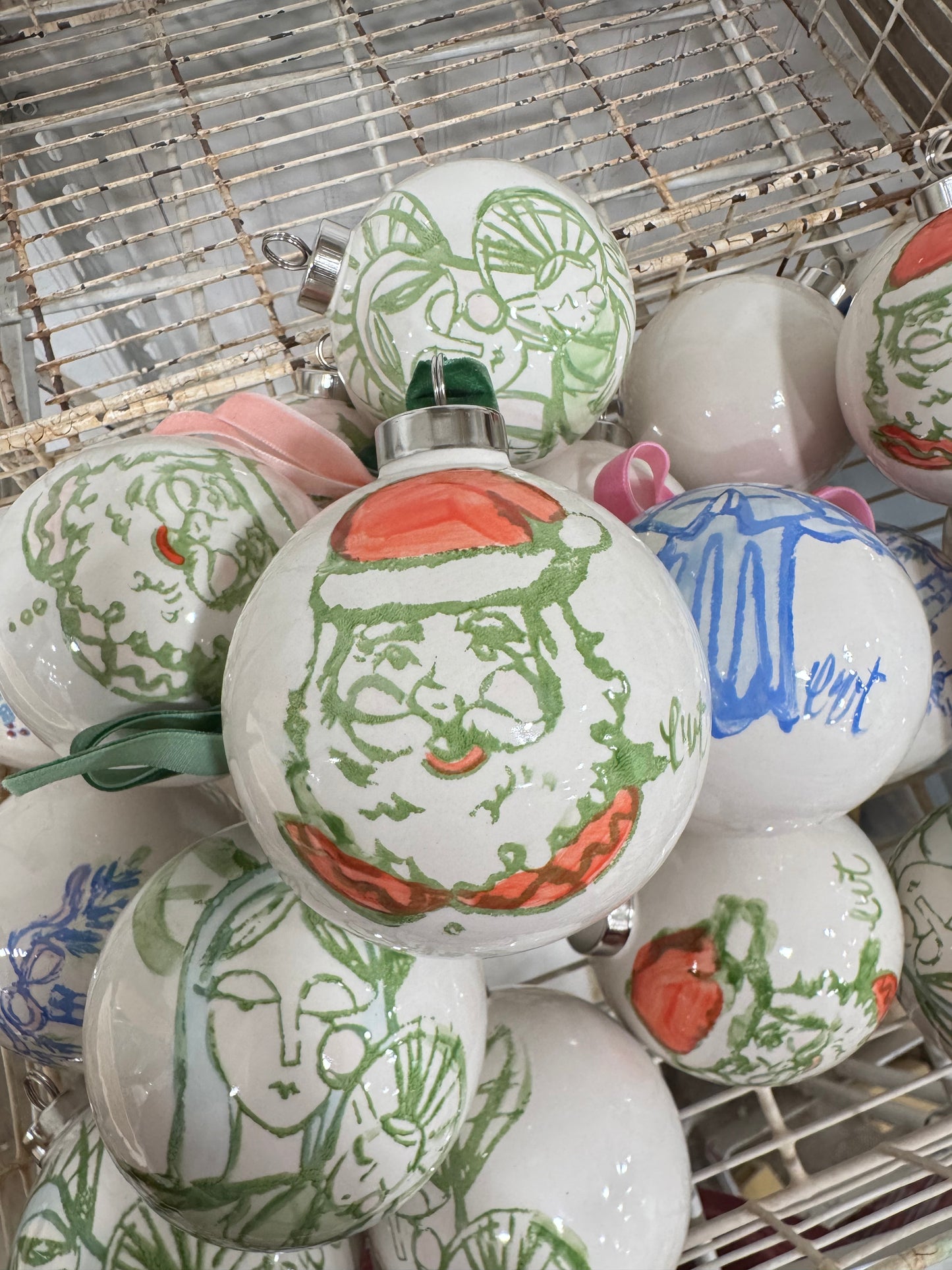 2025 Red Santa Ornament