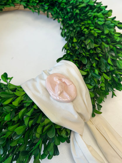 Stork Wreath Pin
