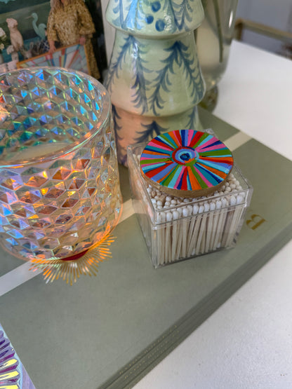 Refillable Acrylic Match Box