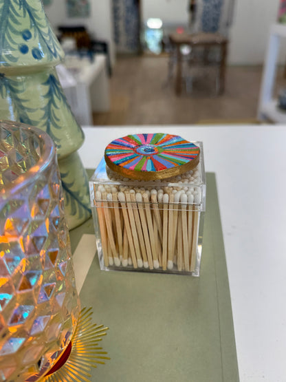 Refillable Acrylic Match Box