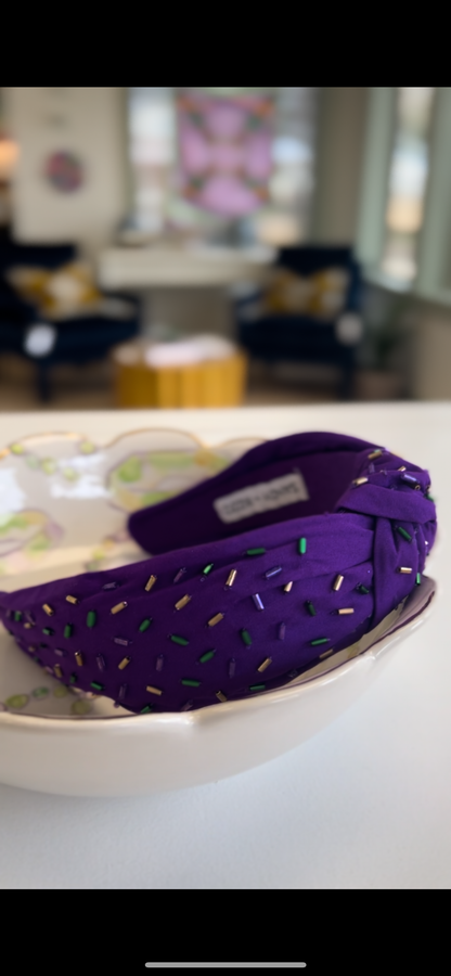 Purple Sprinkle Headband