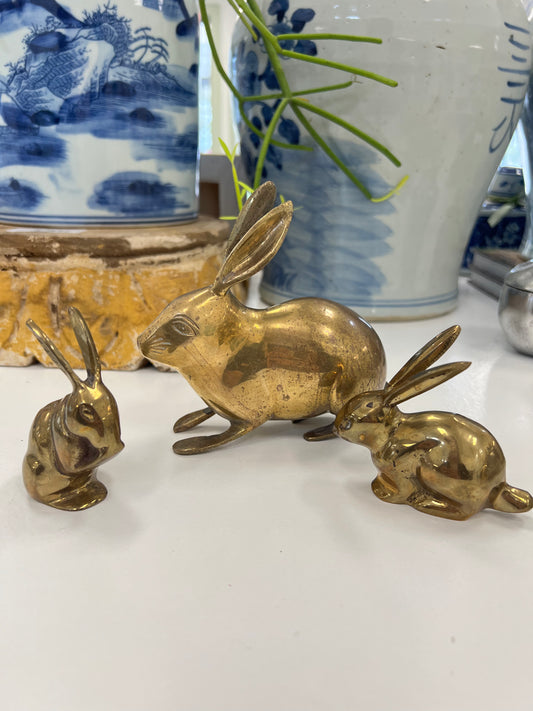 Antique Brass Bunny