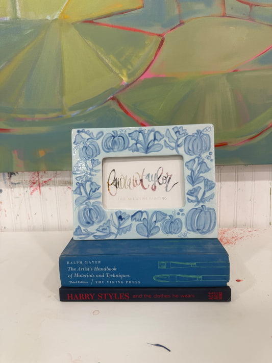 Blue 4x6" Pumpkin Frame