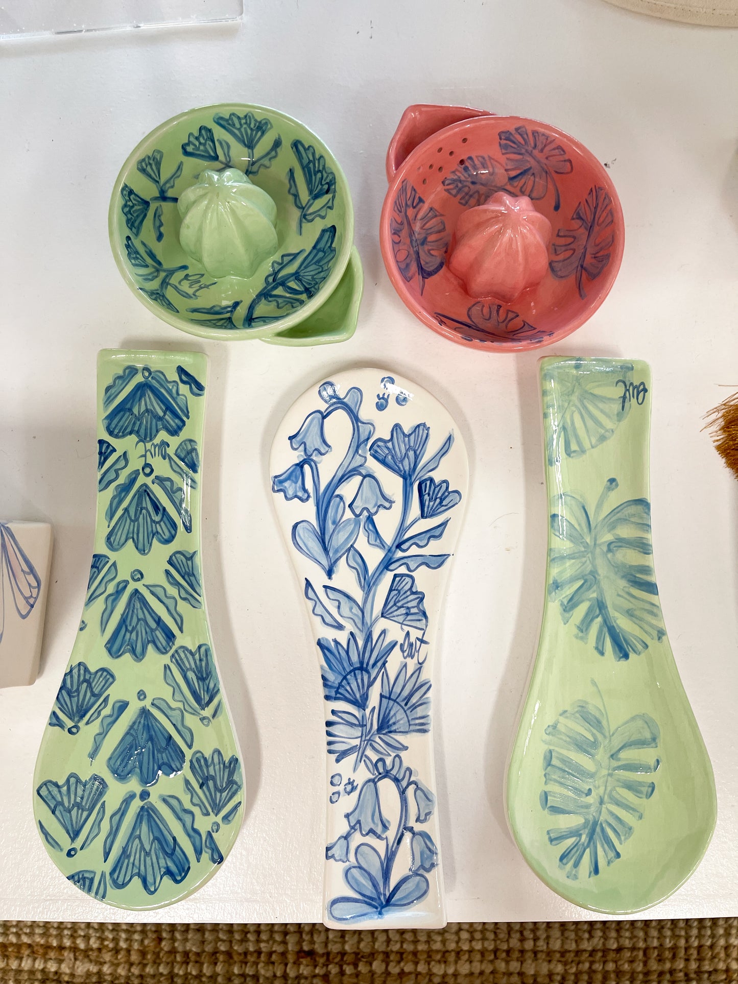 Painting Workshop June 12th- Ceramic Juicer and Spoon Rest
