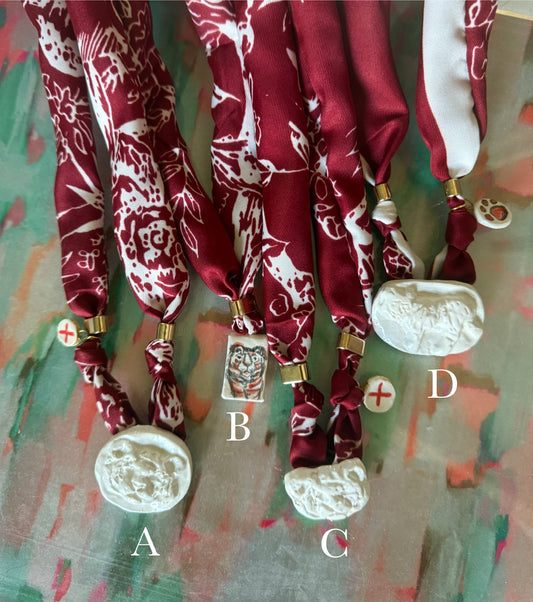 Cardinal Scarf Necklace