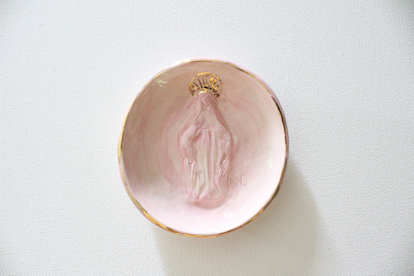 Pink Mary Blessing Bowl