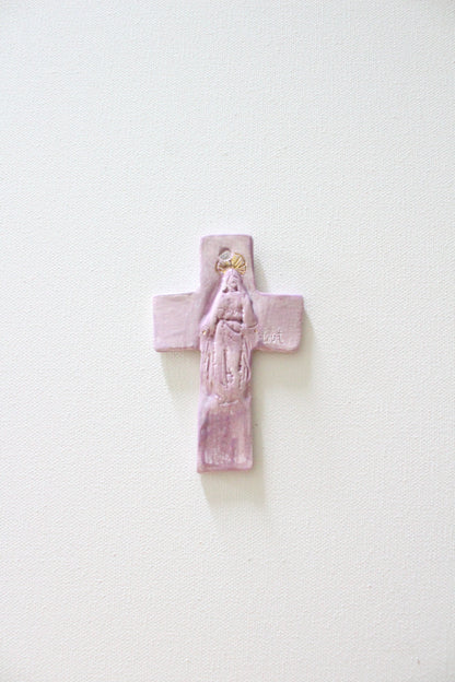 Lilac Jesus Hanging Cross