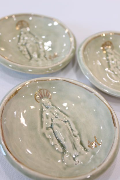 Sheer Sage Crackle Glaze Blessing Bowls