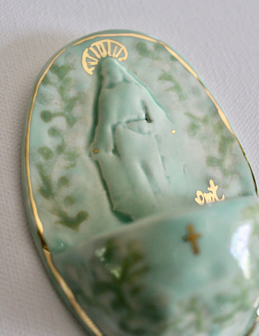 Font - Celadon with Vines
