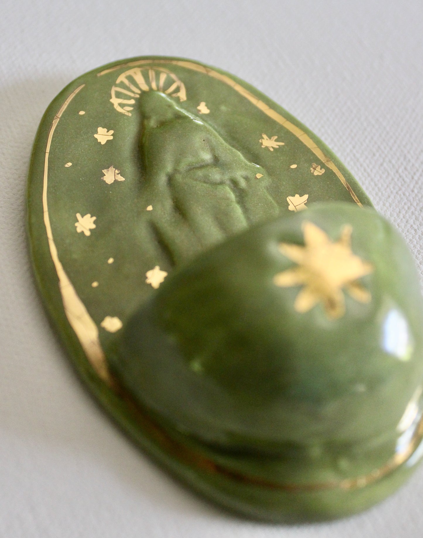 Font - Dark Green with Stars