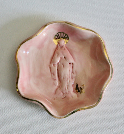 Blessing Bowl - Pink Scallopped