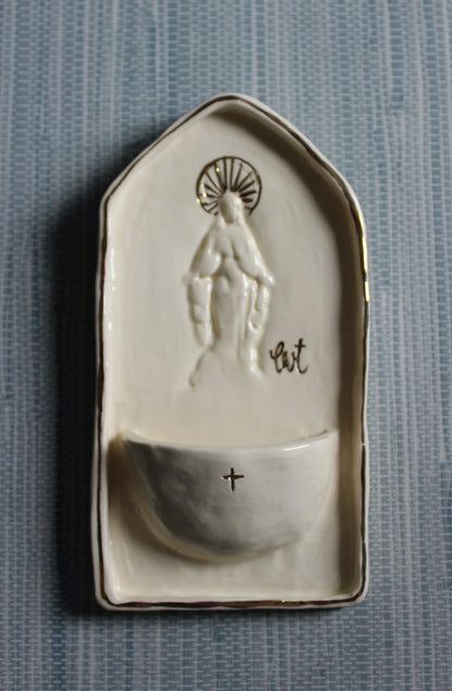 Large Font -  Cream Niche Mary