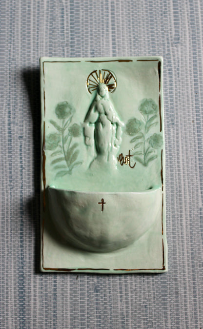 Large Font - Sea Green & Jade Mary