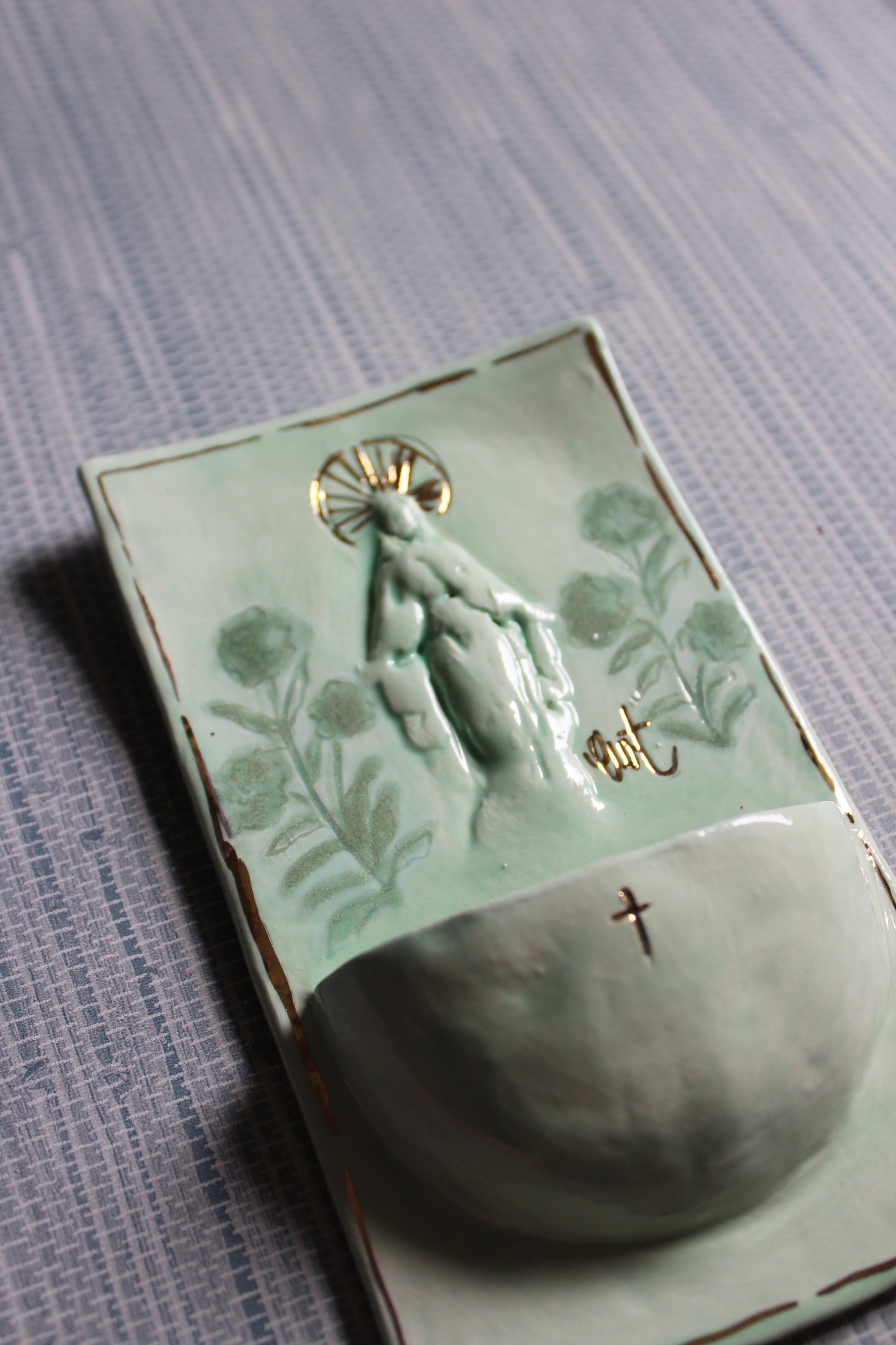 Large Font - Sea Green & Jade Mary
