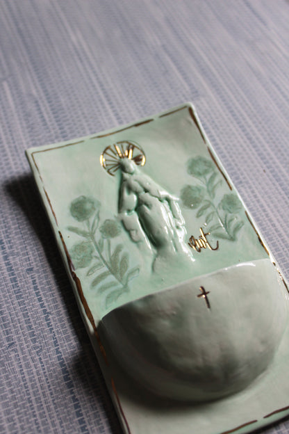 Large Font - Sea Green & Jade Mary