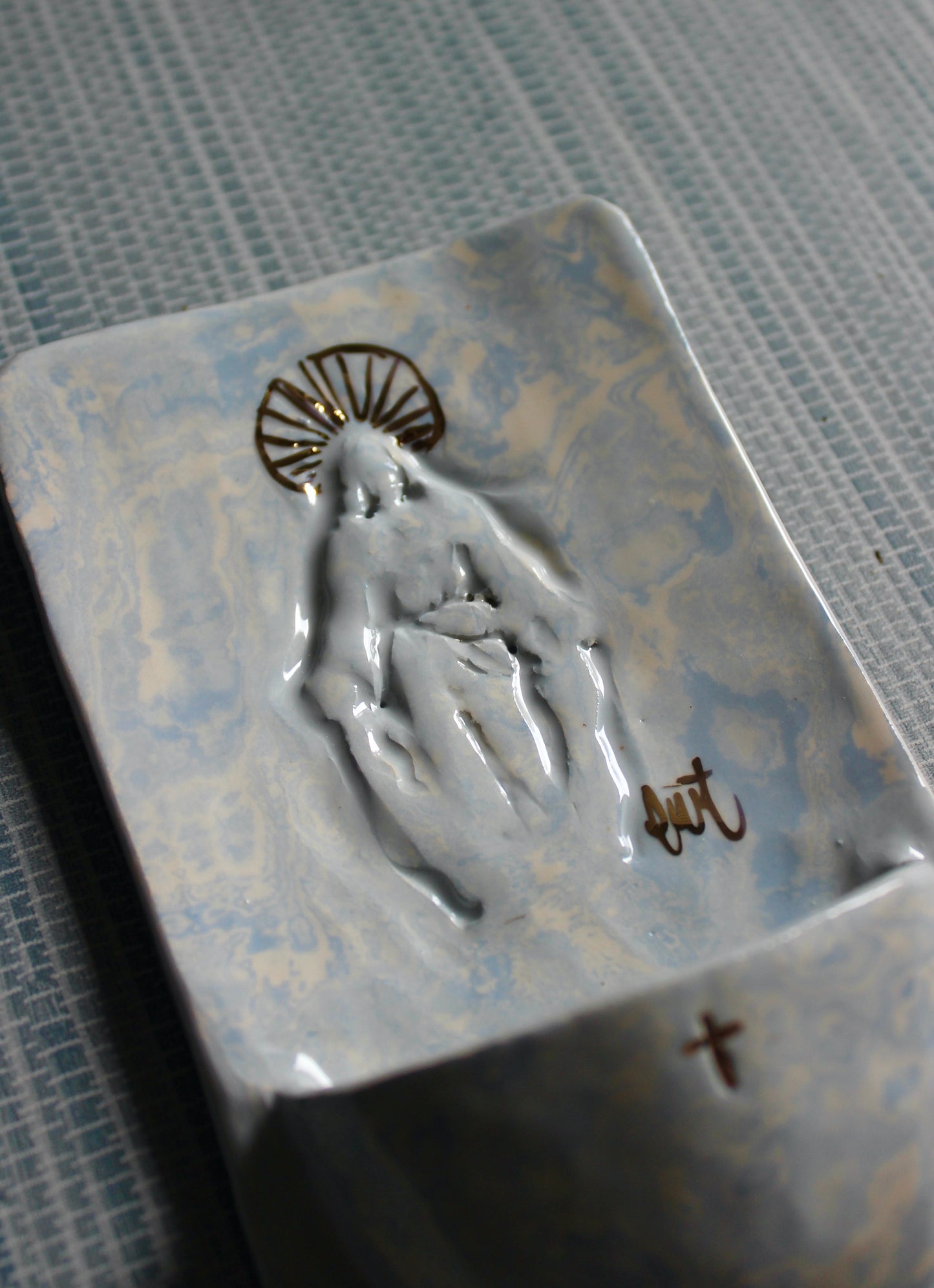 Large Font - Marbled Jesus
