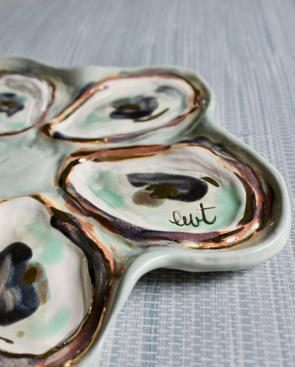 Aqua Oyster Plate