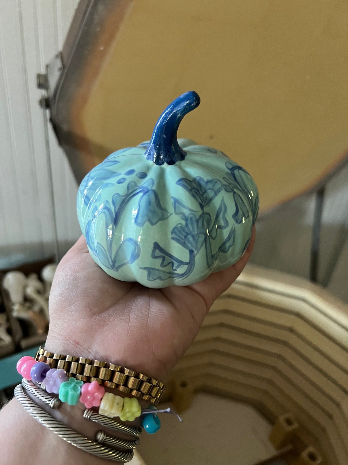 Mini Blue on Blue Pumpkin 3