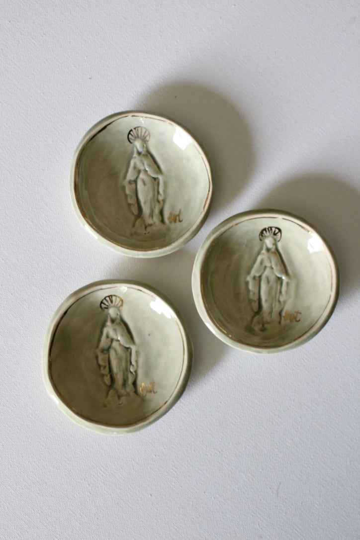 Sheer Sage Crackle Glaze Blessing Bowls