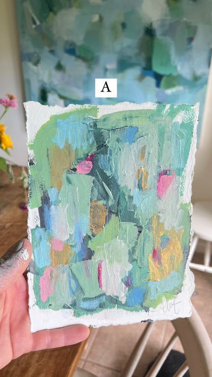 8 x 6 inch Abstracts on Paper