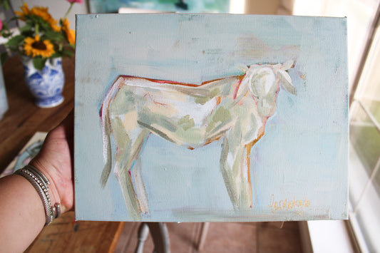 8x10 Cow on Canvas