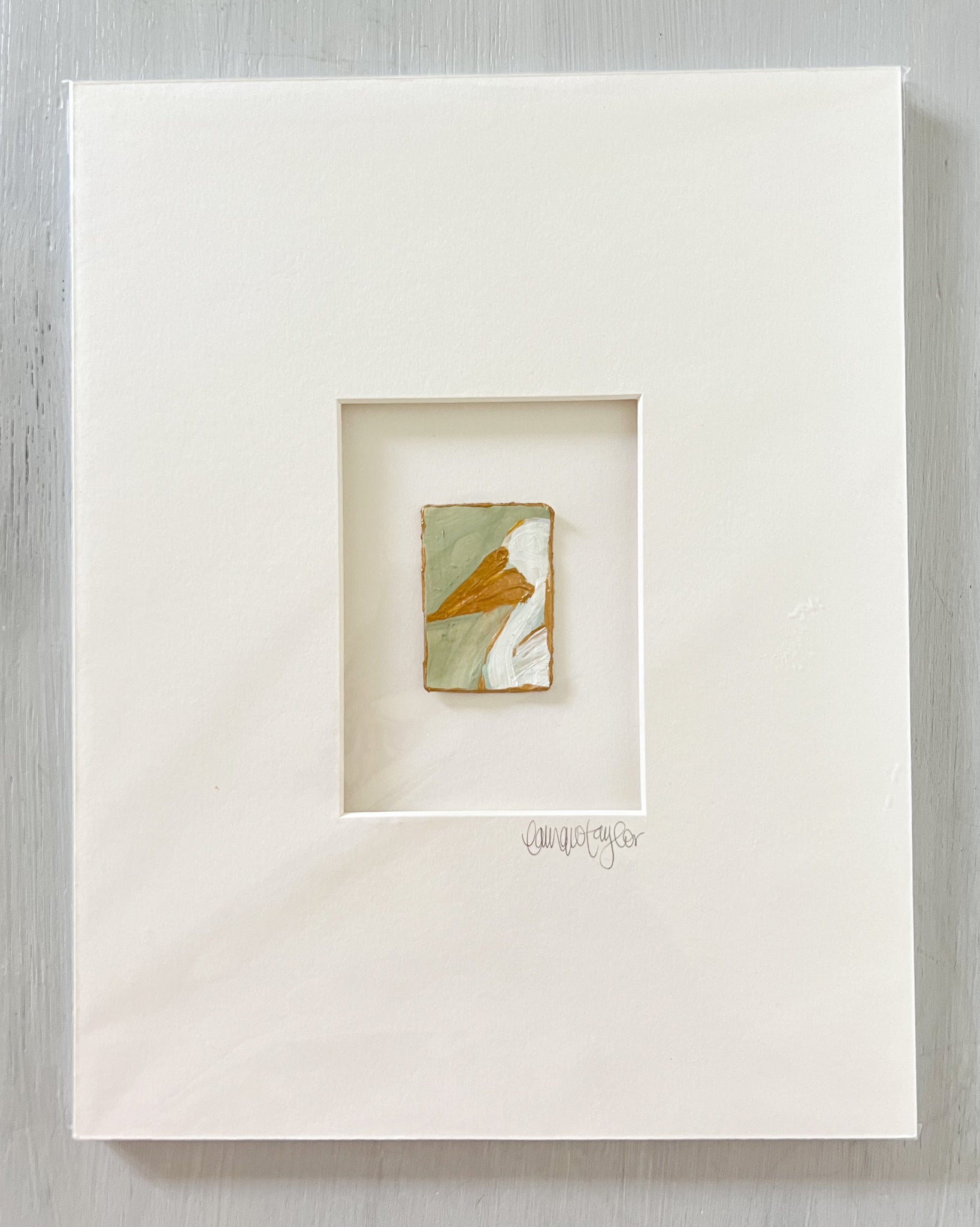 11x14 Matted Mini Paintings- Pelican