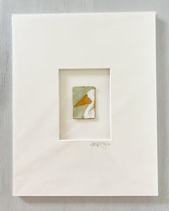 11x14 Matted Mini Paintings- Pelican