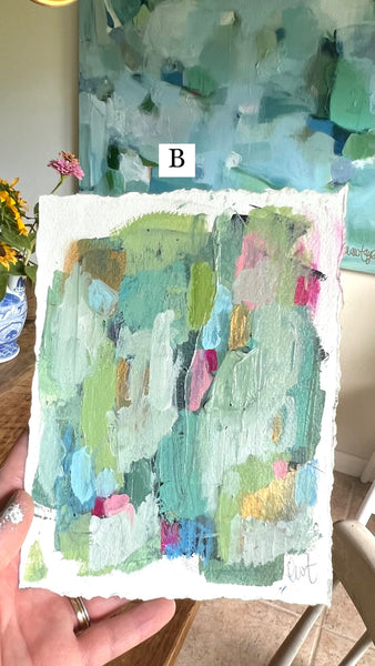 8 x 6 inch Abstracts on Paper