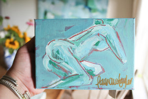 5x7 Nude on Canvas