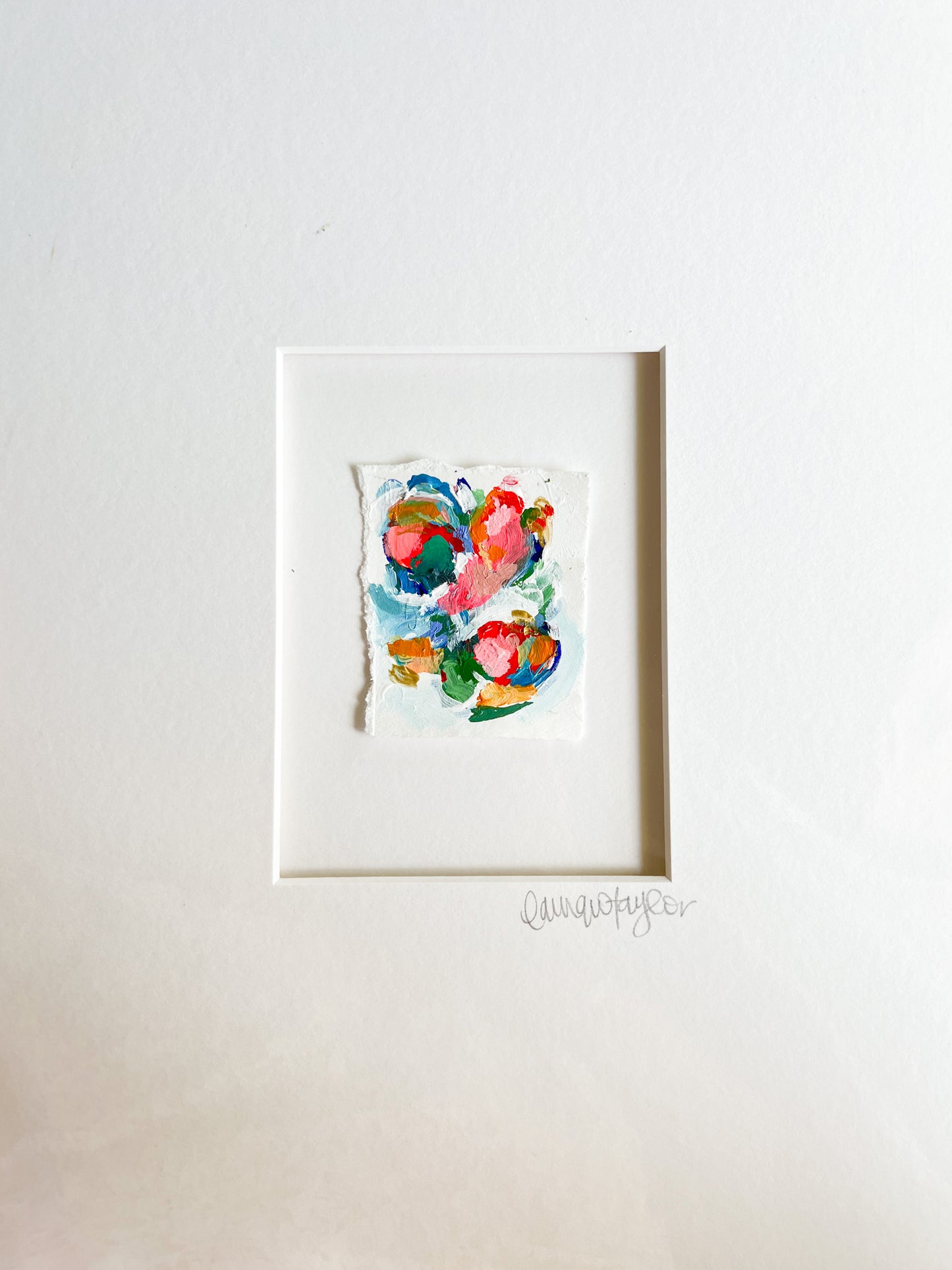 Matted Mini Paintings- Abstract 3