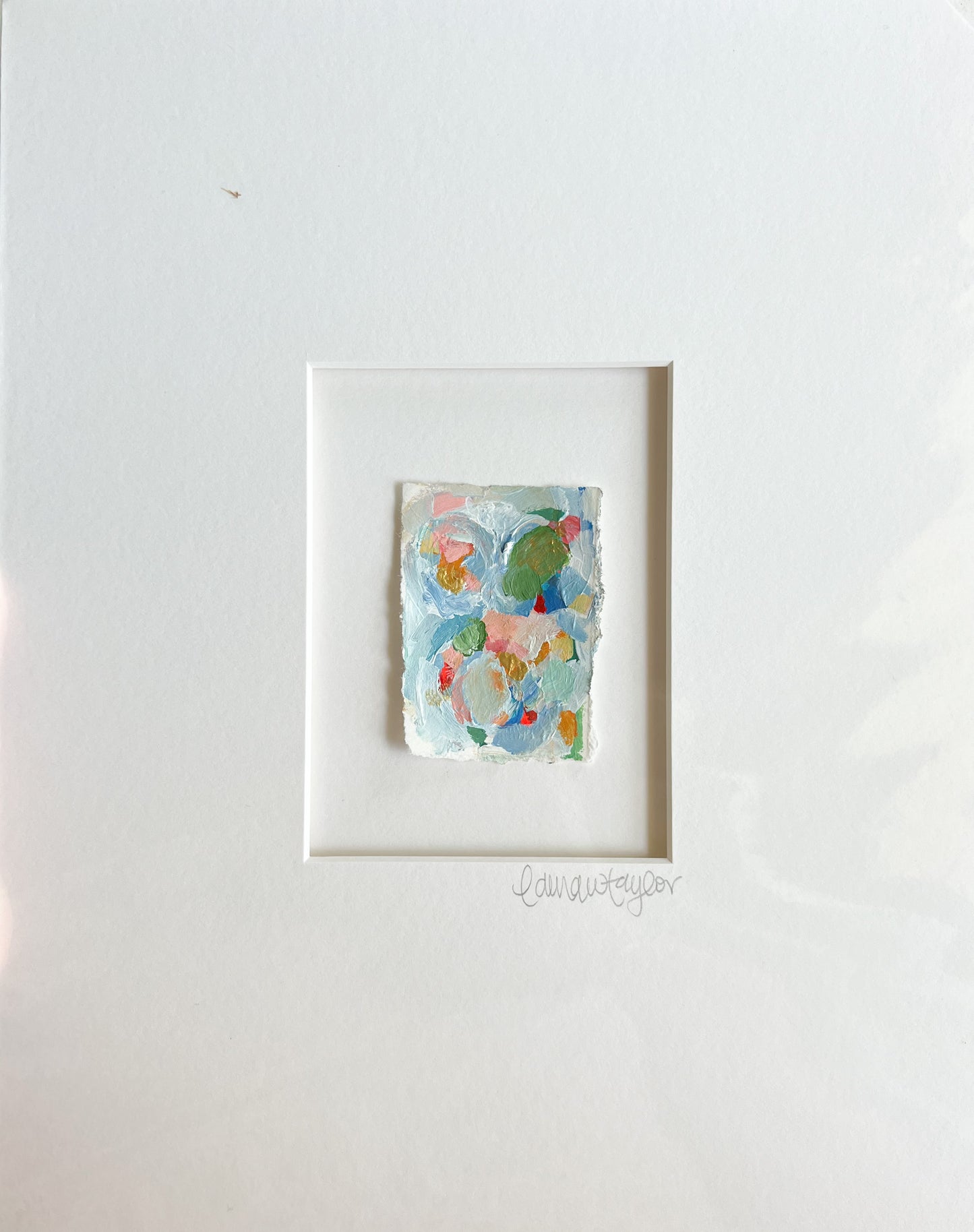 Matted Mini Paintings- Abstract 2
