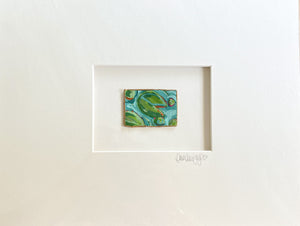 11x14 Matted Mini Paintings- Lily Pads Horizontal