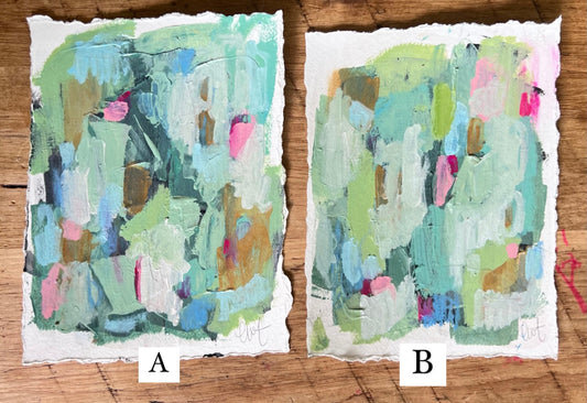8 x 6 inch Abstracts on Paper